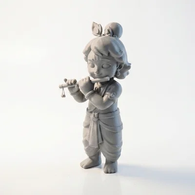 Mô hình cô gái thổi sáo 3D - Tượng nghệ thuật âm nhạc