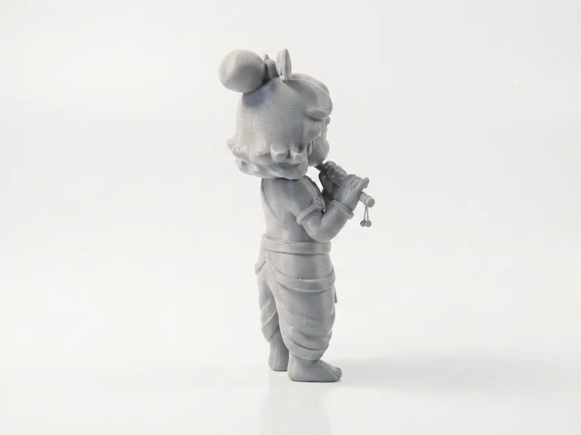 Mô hình cô gái thổi sáo 3D - Tượng nghệ thuật âm nhạc - Image 3