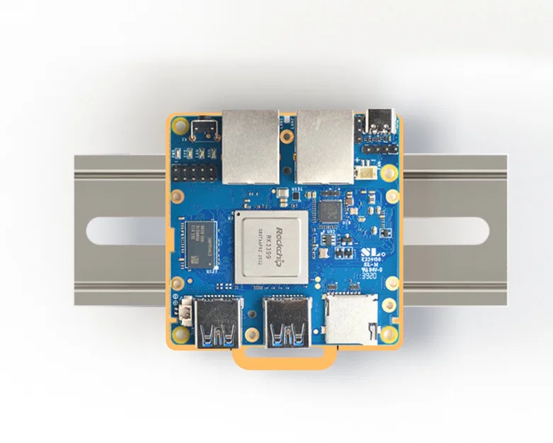 Đế gắn FriendlyElec NanoPi R4S lên thanh DIN rail 35mm - Image 2