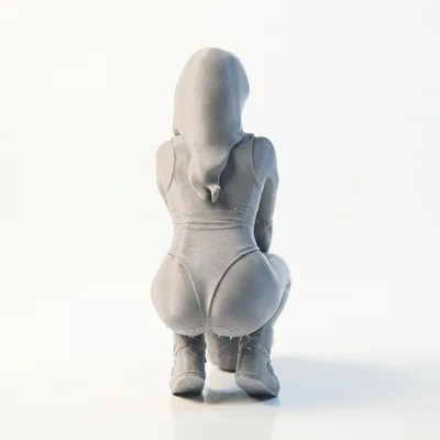 Mô hình 3D Nữ vận động viên đội mũ bảo hiểm bóng bầu dục