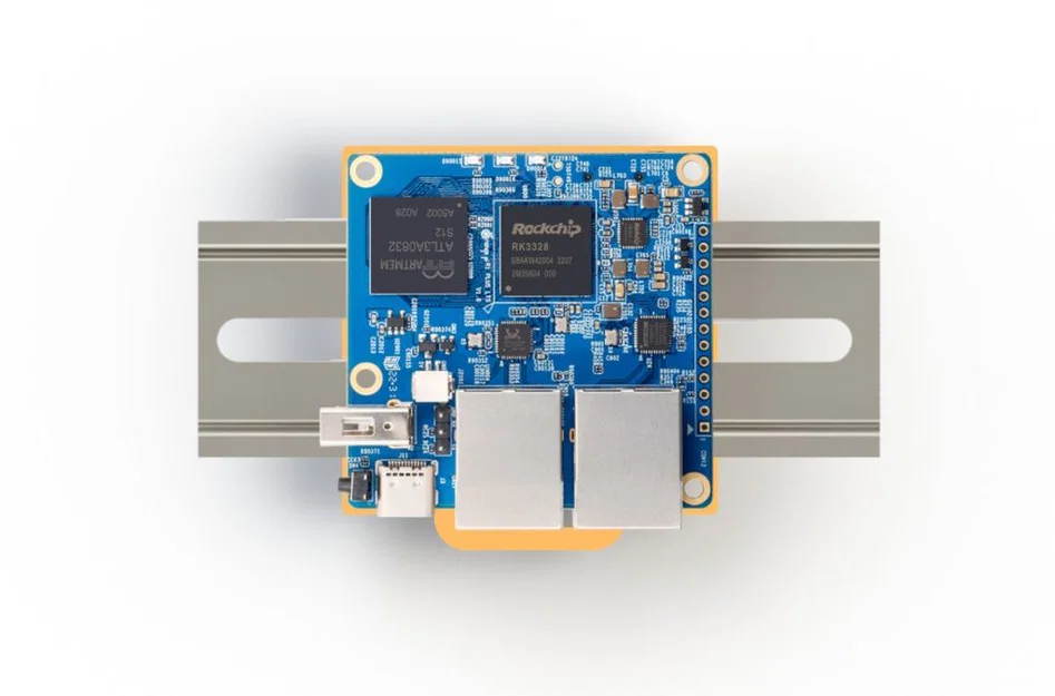 Giá đỡ Orange Pi R1 Plus LTS cho thanh ray DIN 35mm - Image 2