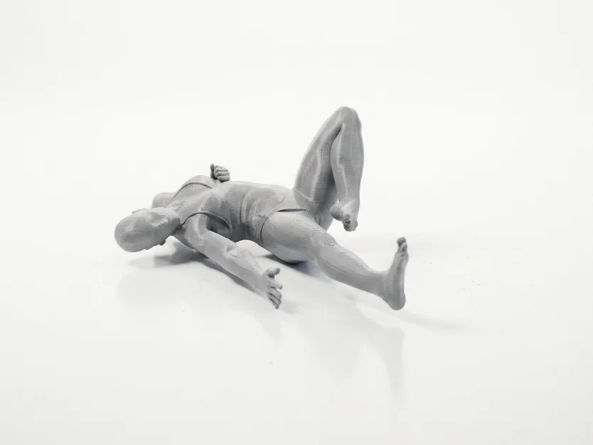 Mô hình tượng nữ võ sĩ tung cú đá bay (Flying Kick) - File in 3D - Image 3
