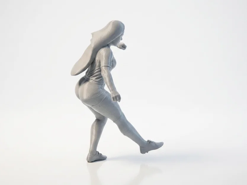 Mô hình 3D nữ vận động viên bóng đá đầy năng động - Image 3