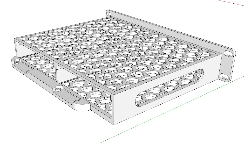 Khung gắn 2 ổ cứng HDD 3.5 cho tủ RACK 10 inch - Image 2