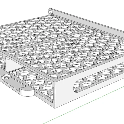 Khung gắn 2 ổ cứng HDD 3.5 cho tủ RACK 10 inch