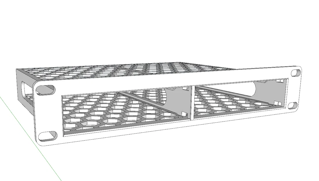 Khung gắn 2 ổ cứng HDD 3.5 cho tủ RACK 10 inch - Image 3