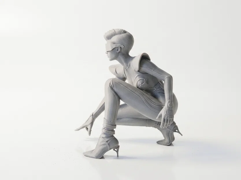 Mô hình tượng nữ Sci-Fi tương lai - File 3D printable - Image 1