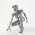 Mô hình tượng nữ Sci-Fi tương lai - File 3D printable - Thumbnail 2