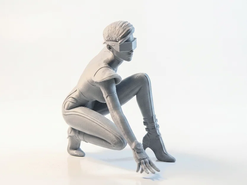 Mô hình tượng nữ Sci-Fi tương lai - File 3D printable - Image 3