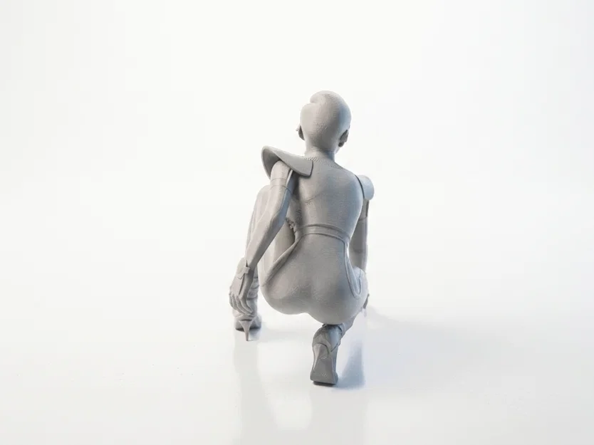 Mô hình tượng nữ Sci-Fi tương lai - File 3D printable - Image 4