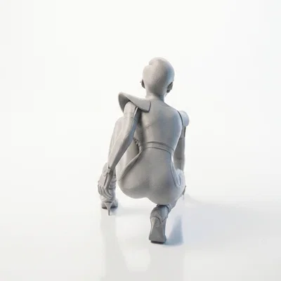 Mô hình tượng nữ Sci-Fi tương lai - File 3D printable