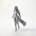 Mô hình tượng nữ chiến binh giáp tương lai in 3D - Thumbnail 1
