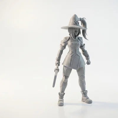 Mô hình 3D Nữ Pháp Sư Ngân Hà - Galactic Wizard Lady Figurine