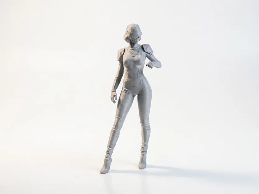 Mô hình nhân vật nữ tương lai (Futuristic Lady) - Tệp STL in 3D Sci-Fi - Image 2
