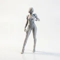 Mô hình nhân vật nữ tương lai (Futuristic Lady) - Tệp STL in 3D Sci-Fi - Thumbnail 2