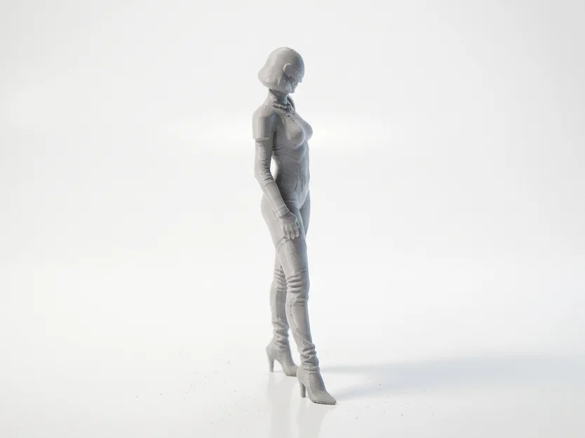 Mô hình nhân vật nữ tương lai (Futuristic Lady) - Tệp STL in 3D Sci-Fi - Image 3