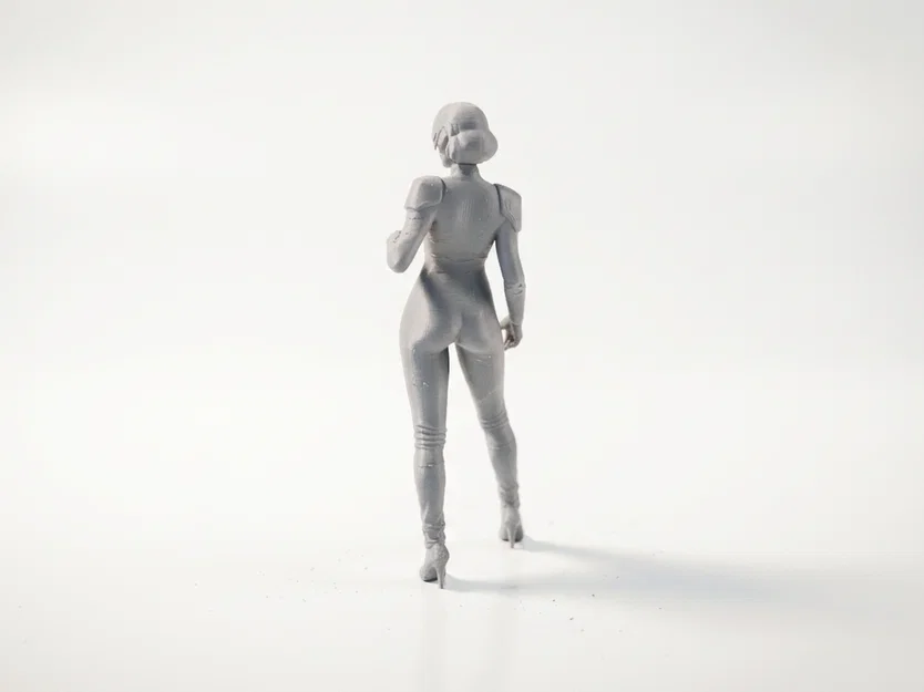 Mô hình nhân vật nữ tương lai (Futuristic Lady) - Tệp STL in 3D Sci-Fi - Image 4
