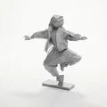 Mô hình tượng nữ vũ công Hip hop phong cách hình học 3D - Thumbnail 1