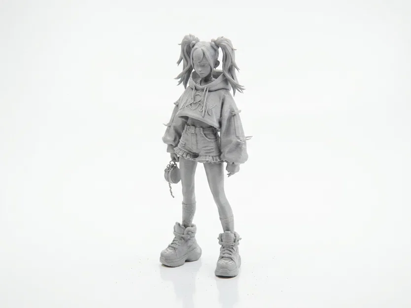Mô hình Gamer Girl - Nhân vật nữ 3D có thể in ấn - Image 1