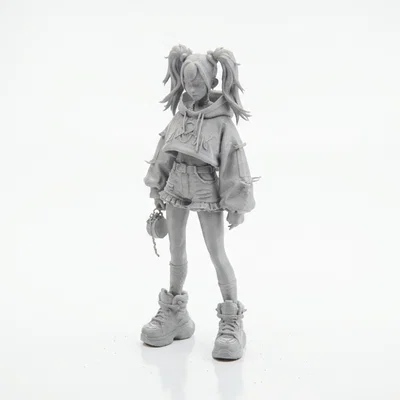 Mô hình Gamer Girl - Nhân vật nữ 3D có thể in ấn