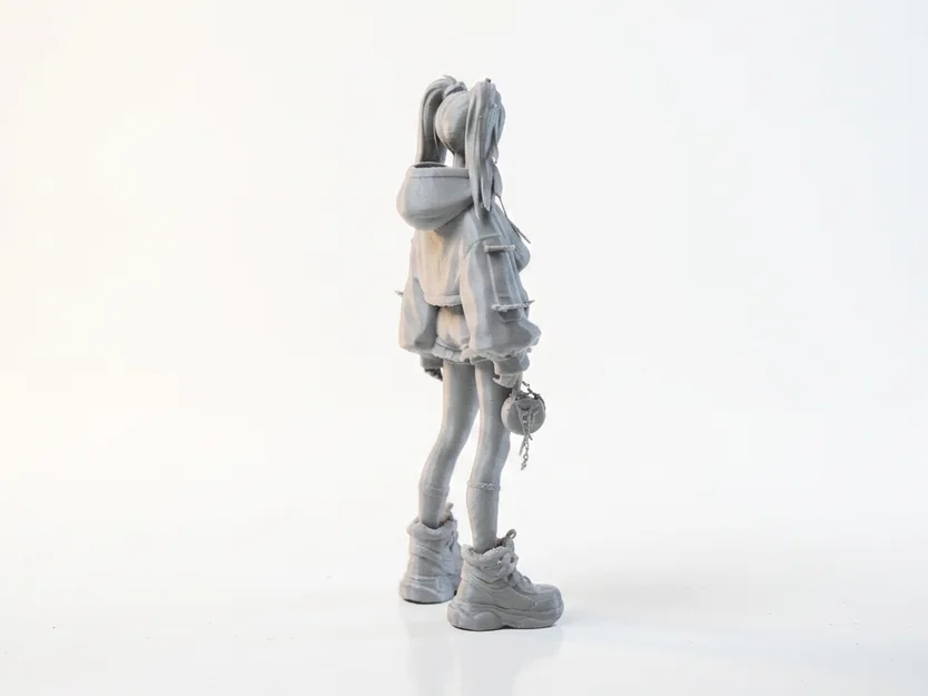 Mô hình Gamer Girl - Nhân vật nữ 3D có thể in ấn - Image 3