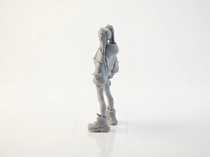 Mô hình Gamer Girl - Nhân vật nữ 3D có thể in ấn - Image 4