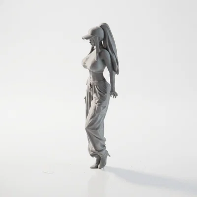 Mô hình tượng nữ nhân vật đội mũ - Tệp 3D Printable