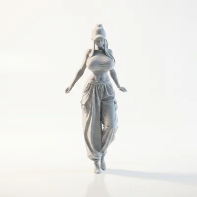 Mô hình tượng nữ nhân vật đội mũ - Tệp 3D Printable