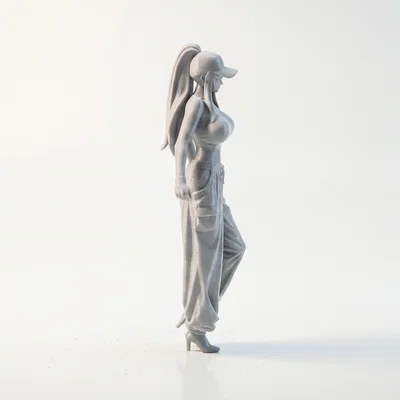 Mô hình tượng nữ nhân vật đội mũ - Tệp 3D Printable