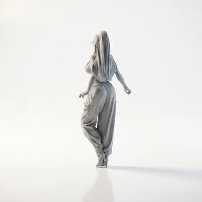 Mô hình tượng nữ nhân vật đội mũ - Tệp 3D Printable