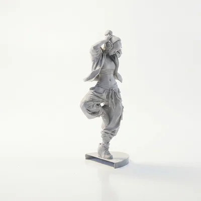 Mô hình tượng vũ công hình học nữ nghệ thuật in 3D