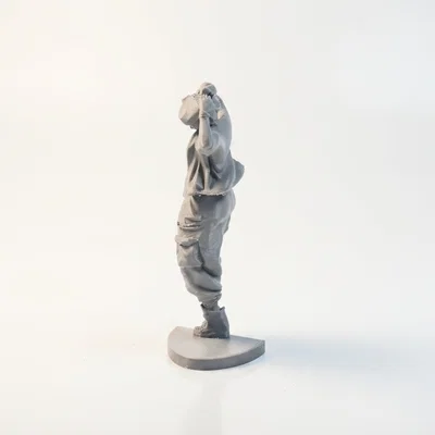 Mô hình tượng vũ công hình học nữ nghệ thuật in 3D