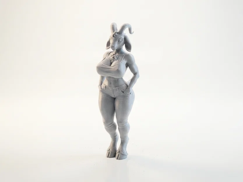 Mô hình 3D cô nàng dê nhân hình (Goat Lady) - File STL chất lượng cao - Image 1