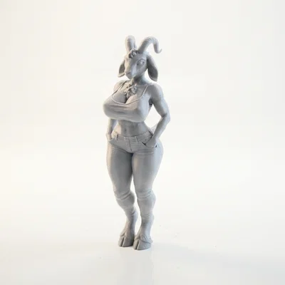 Mô hình 3D cô nàng dê nhân hình (Goat Lady) - File STL chất lượng cao