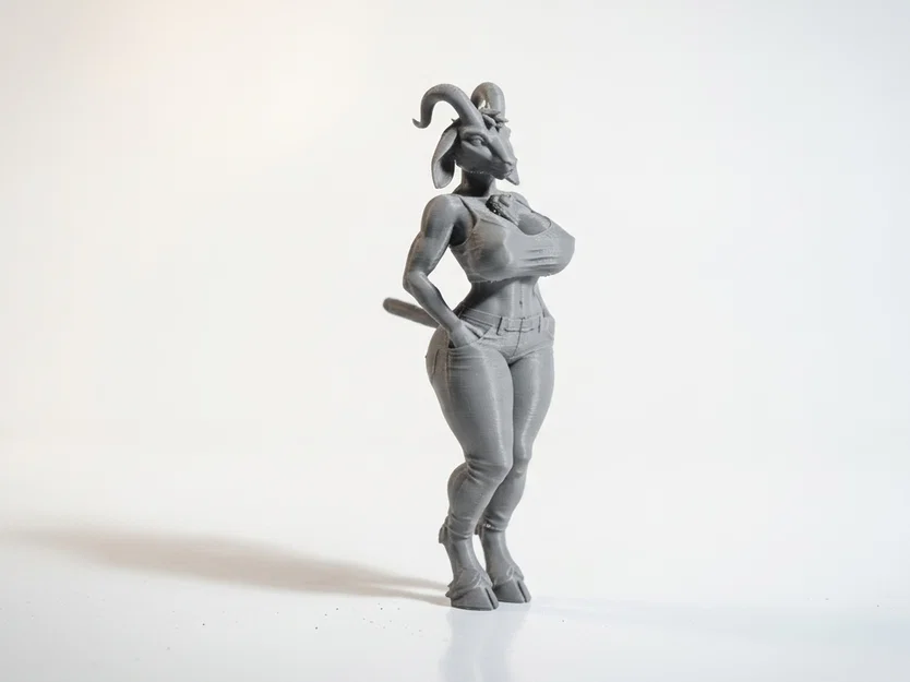 Mô hình 3D cô nàng dê nhân hình (Goat Lady) - File STL chất lượng cao - Image 2