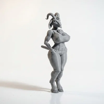 Mô hình 3D cô nàng dê nhân hình (Goat Lady) - File STL chất lượng cao