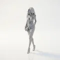 Mô hình Figurine Cô Gái Cầm Túi Thời Trang In 3D - Thumbnail 1