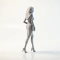 Mô hình Figurine Cô Gái Cầm Túi Thời Trang In 3D - Thumbnail 3