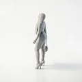 Mô hình 3D Quý Cô Đeo Kính Cầm Túi Xách (File in 3D) - Thumbnail 4