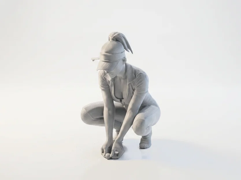 Mô hình 3D nữ Golfer chuyên nghiệp - Tượng trang trí thể thao đẳng cấp - Image 1