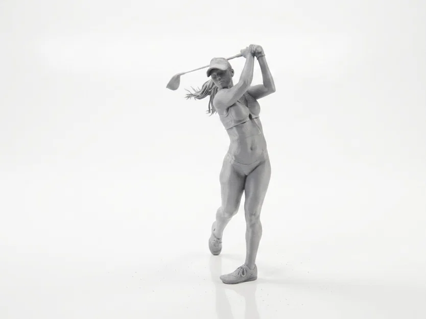 Mô Hình 3D Nữ Tay Golf (Golf Babe) - File STL In 3D - Image 1