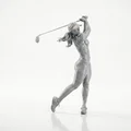 Mô Hình 3D Nữ Tay Golf (Golf Babe) - File STL In 3D - Thumbnail 2