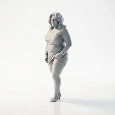 Mô hình 3D Bà Cụ Tinh Nghịch - Nhân vật in 3D độc đáo