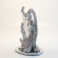 Mô hình 3D Nữ Nghệ Sĩ Chơi Đàn Guitar Harp Tinh Xảo - Thumbnail 3