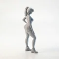 Mô hình 3D Nữ vận động viên thể thao - Tượng nhân vật nữ - Thumbnail 3