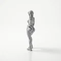 Mô hình 3D Nữ vận động viên thể thao - Tượng nhân vật nữ - Thumbnail 4
