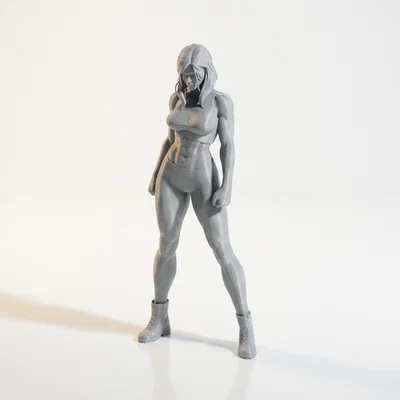 Mô hình 3D cô nàng vận động viên Gym Girl