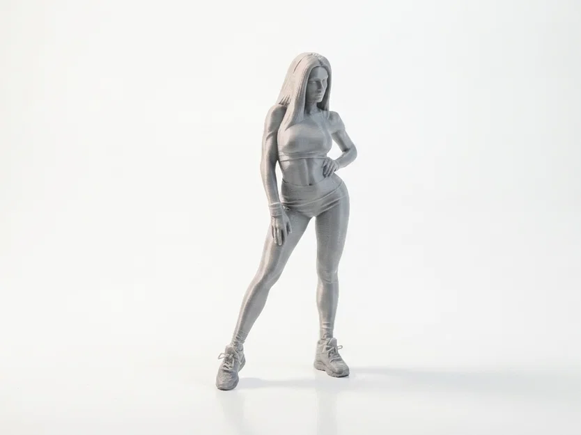 Mô hình 3D cô gái tập gym thể thao - Gym Girl Fitness Figurine - Image 2
