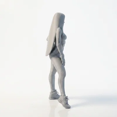 Mô hình 3D cô gái tập gym thể thao - Gym Girl Fitness Figurine