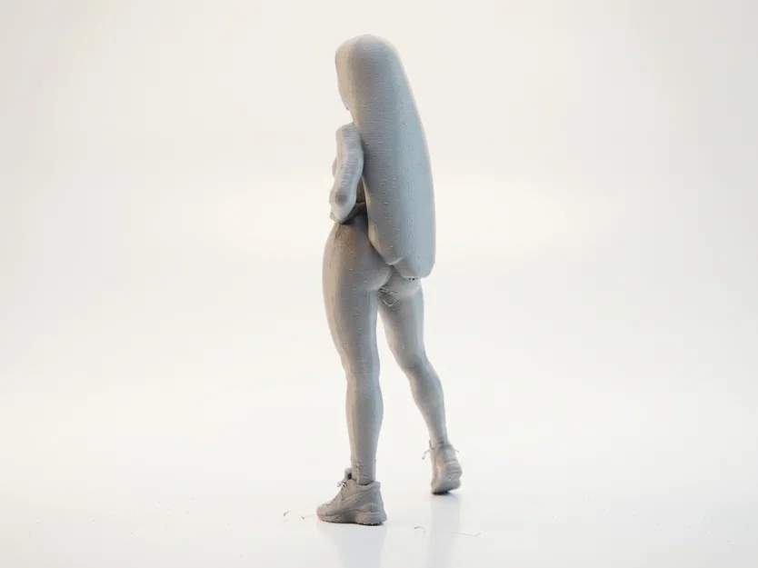 Mô hình 3D cô gái tập gym thể thao - Gym Girl Fitness Figurine - Image 4